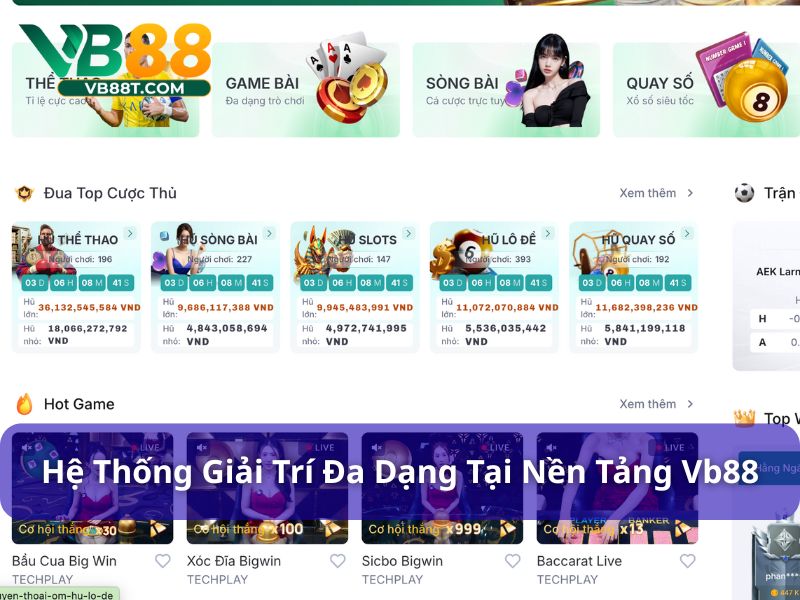 VB88 - Giải Trí Siêu Đỉnh Nhận Quà Siêu To Siêu Khủng Vb88 được yêu thích nhờ vào hệ thống giải trí đa dạng, an toàn