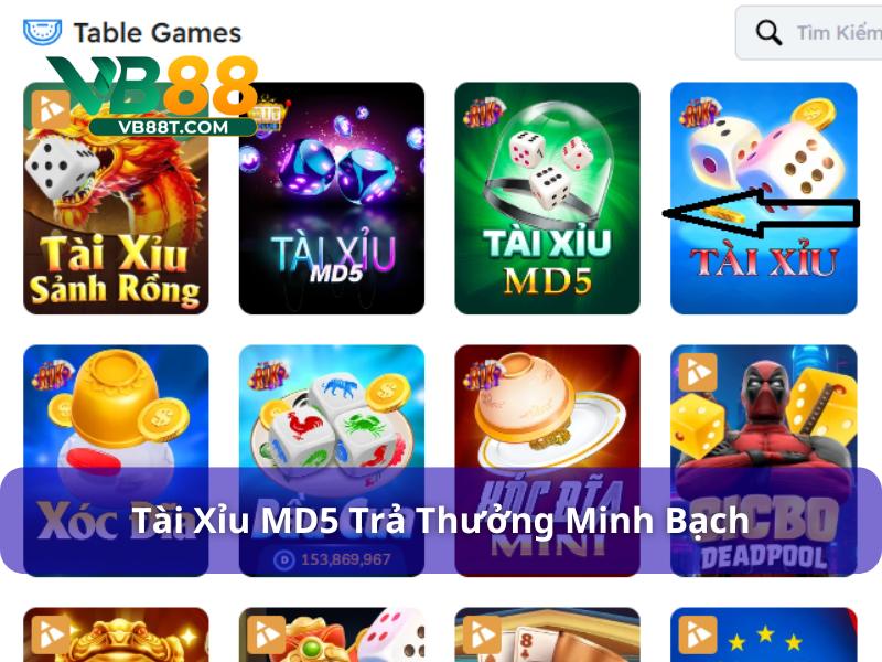 Tài Xỉu MD5 - Trò Chơi Xúc Xắc An Toàn Và Rất Hấp Dẫn Tài xỉu MD5 trả thưởng minh bạch và nhanh chóng