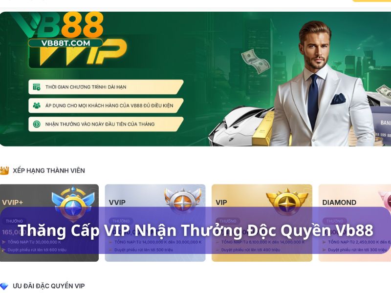 VB88 - Giải Trí Siêu Đỉnh Nhận Quà Siêu To Siêu Khủng Thăng hạng càng cao càng nhận nhiều quà